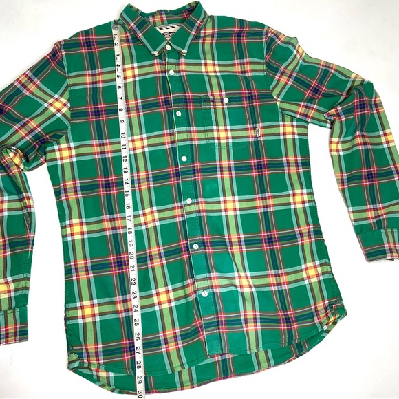 Vans Green Plaid Button Down Long Sleeve Shirt - Picture 11 of 13